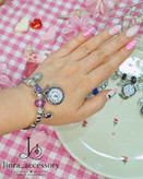 پاندورا ساعتدار فری سایز (رنگ ثابت) مدل Charm Bracelet