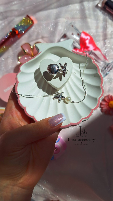 نیمست صدف و ستاره دریایی رنگ ثابت